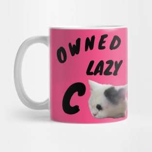 OWNED BY LAZY CAT Mug